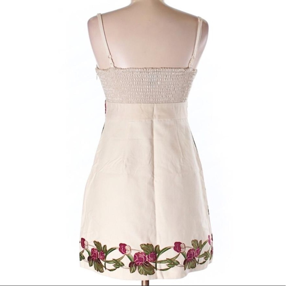 Free People Velvet Floral Gold Tube Party Dress - Picture 3 of 8